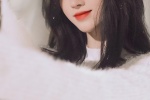 Ju Jingyi winter red lips mobile wallpaper