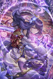 炫酷雷电将军手机壁纸