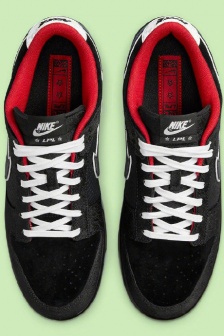 耐克DunkLow电竞夜光款局部细节图