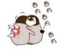 Little penguin stabbing expression pack