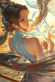 王者榮耀大喬白鶴梁神女手機壁紙