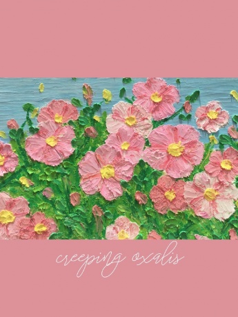 Fresh and beautiful oil painting style mobile wallpaper