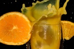 Freshly squeezed orange juice poster picture material wallpaper