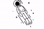 旋转太空人壁纸
