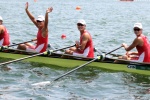 China's rowing team wins gold in women's quadruple sculls