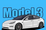 特斯拉model3创意手机壁纸