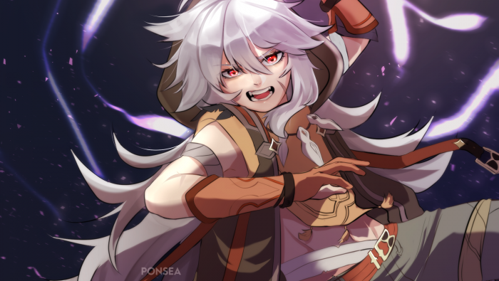 原神雷泽动漫卡通高清电脑壁纸