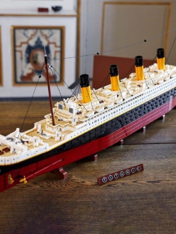 泰坦尼克号乐高版局部细节图