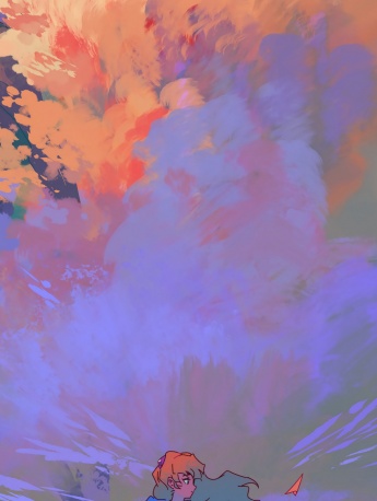 治愈係插畫風格手機壁紙