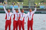 China's rowing team wins gold in women's quadruple sculls