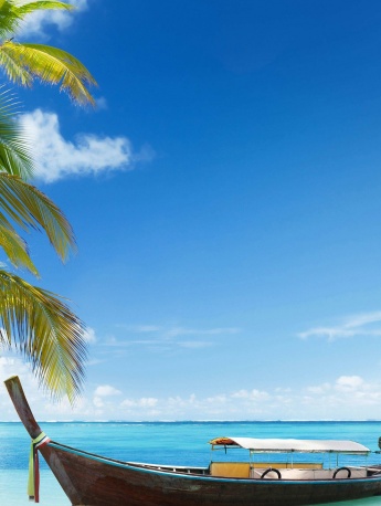 度假城市海邊風景手機壁紙