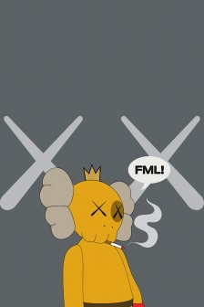 kaws時尚潮流手機壁紙