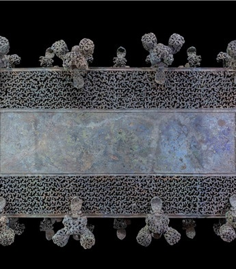 云纹铜禁局部细节高清图