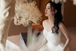 Zhao Liying sexy sexy photo in white tube top gauze skirt