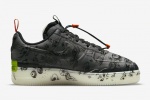 Multiple angles of the Nike Air Force 1 Halloween glow-in-the-dark model