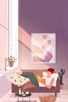 日常插画设计高清手机壁纸