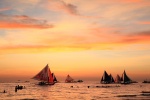 Beautiful Boracay sunset scenery pictures desktop wallpaper