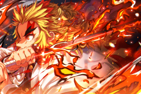Demon Slayer: Flame Pillar cool computer wallpaper
