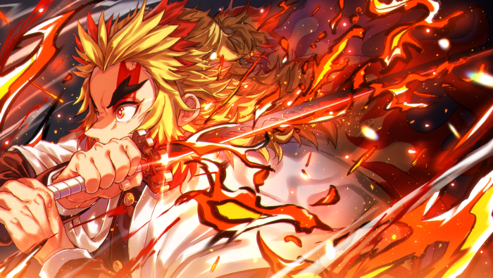 Demon Slayer: Flame Pillar cool computer wallpaper