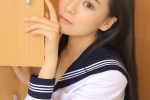 高清治癒JK制服美女寫真圖片