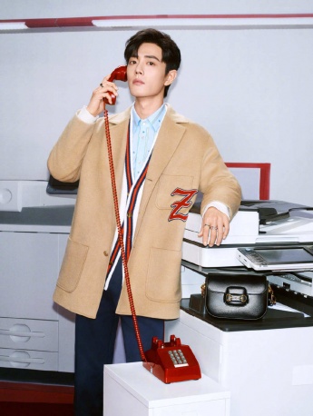 蕭戰Gucci品牌代言帥氣寫真