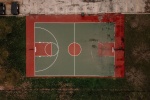 HD empty basketball court picture desktop wallpaper