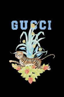 Luxury Year of the Tiger element mobile wallpaper