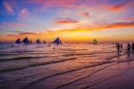 Beautiful Boracay sunset scenery pictures desktop wallpaper