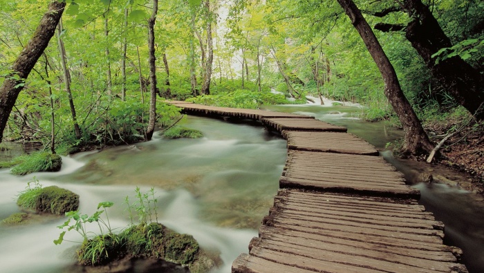 瀑布溪流唯美自然风光高清壁纸 第一辑