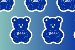 Klein blue cute bear mobile wallpaper