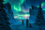 Aurora scenery HD picture desktop wallpaper