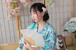 Short hair kimono beauty pictures desktop wallpaper