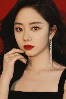 谭松韵黑色长裙端庄大气手机壁纸