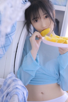 透视装美女清新性感美腿写真