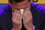 Messi bursts into tears as he bids farewell to Barcelona