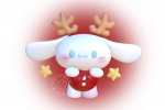 Cinnamon dog Christmas theme avatar