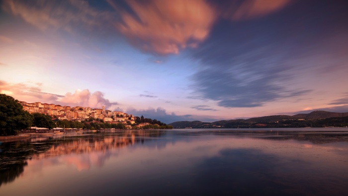 Greece Kastoria landscape pictures desktop wallpaper