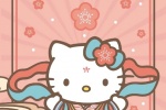 Hello Kitty New Year Atmosphere Mobile Wallpaper