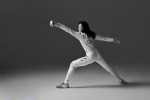 HD pictures of epee athlete Sun Yiwen