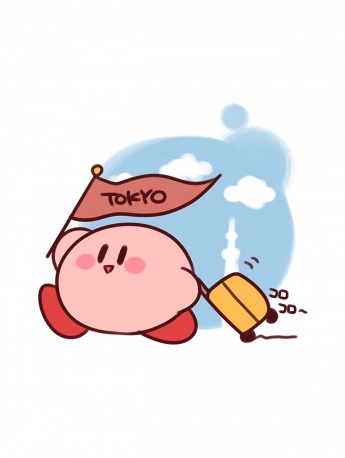 星之卡比可愛手機壁紙