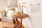 April 2022 simple ins style calendar wallpaper