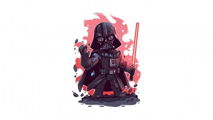 Star Wars Darth Vader Cartoon Computer Wallpaper