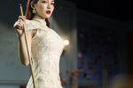 Beauty queen Zhong Yao lace cheongsam sexy photo