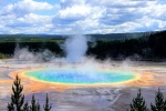 Yellowstone National Park Grand Prismatic Hot Springs Picture Desktop Wallpaper