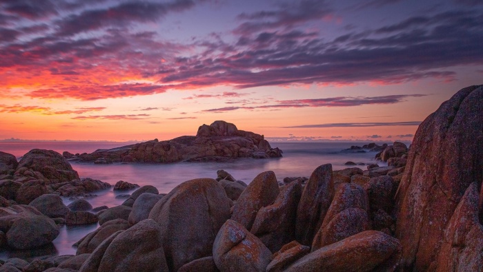 Dusk scenery computer desktop wallpaper picture