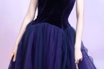 Wang Feifei purple dress mobile wallpaper
