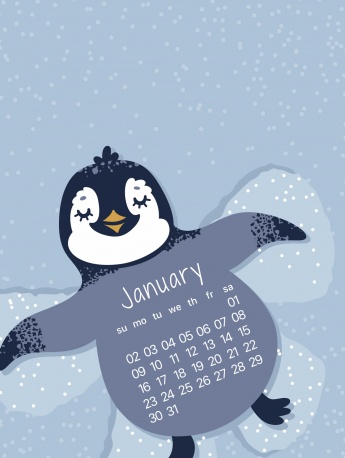 January 2022 calendar HD mobile wallpaper