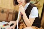 Literary beauty girl sexy uniform temptation photo pictures