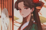 Cartoon version of ancient style super beautiful good-looking avatar picture