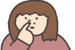 情侣挖鼻屎头像（女）